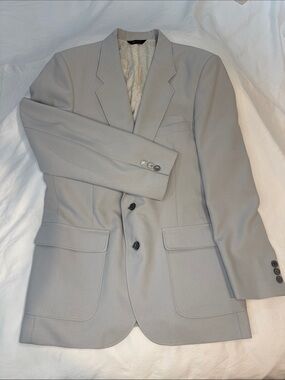 EdgeWorth Light Gray Single-Breasted Sport Coat